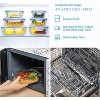 8 Pack Glass Food Storage Containers with Airtight Lids, , Lunch Office Meal for Microwave, Oven, BPA Free - 3 of 4