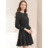 INSPIRE CHIC Women's Casual Above Knee Ruffle Hem A-Line Long Sleeve Dress - 4 of 4