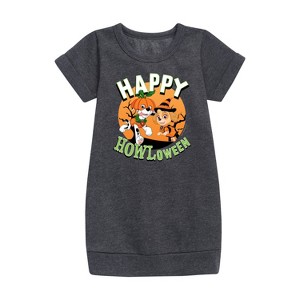 - Paw Patrol - Happy Howl Graphic Short Sleeve Fleece Dress - 1 of 4