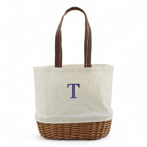 Personalization Mall Initial Embroidered Picnic Basket Set - 1 of 4