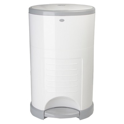 Dekor Mini Hands Free Diaper Pail - White