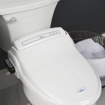 White Heated Electric Bidet Toilet Seat with Remote Control