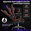 Bosmiller Gaming Chair with Massage Lumbar Support Ergonomic Video Game Chair, Adjustable Headrest & Footrest - 4 of 4