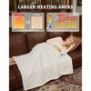 Heating Blanket - Thick Tufted Electric Blanket, 10 Heat Levels and 10 Time Settings, Machine Washable Fast Heating Blanket - 4 of 4