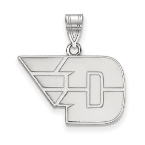 Black Bow Jewelry 10k White Gold Dayton Flyers NCAA Medium Pendant - 1 of 2