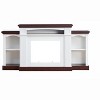 Chery Life Electric Fireplace TV Stand for 70 inch TV, 23 inch Fireplace with Mantel, Living Room TV Stand with Remote Control - 4 of 4