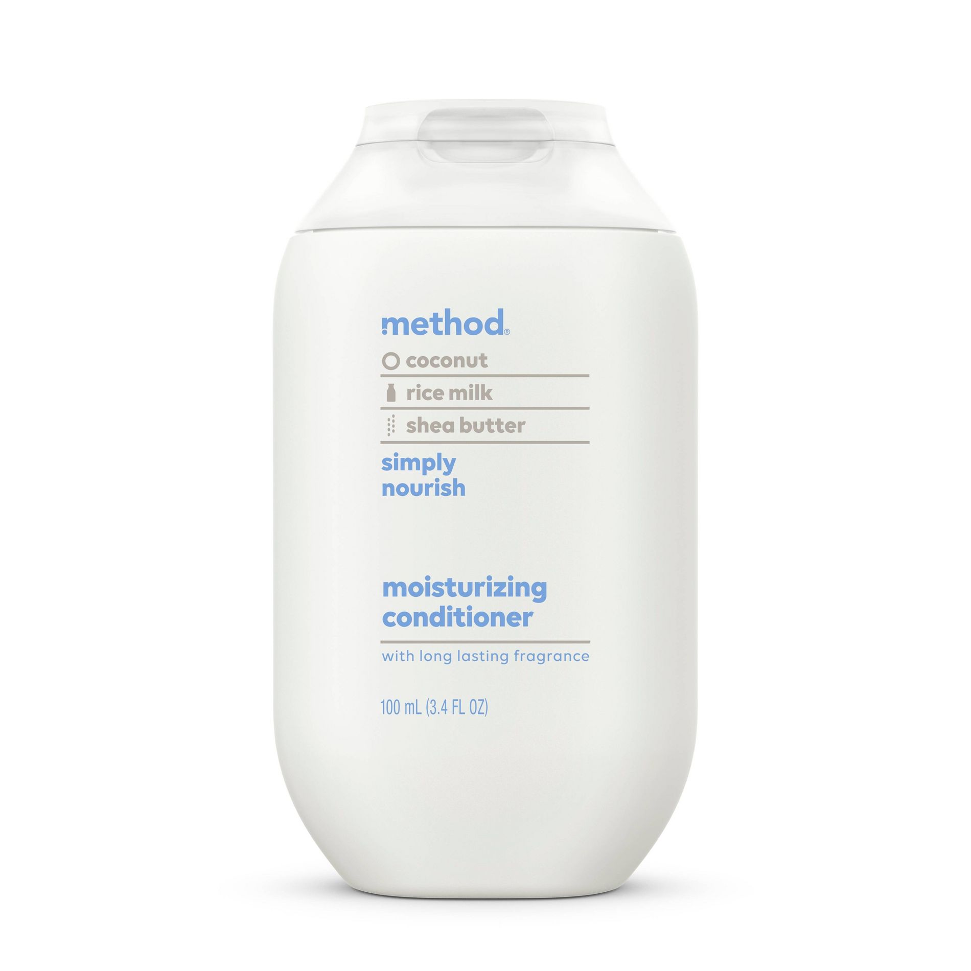 Method Simply Nourish Moisturizing Conditioner - Sulfate & Silicone Free - Travel Size - 3.4 fl oz
