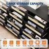 2 Drawer Dresser, Modern Rattan Chest of Drawers, Wood Storage Organizer with Rattan Panel Drawers and Handles, for Nursery, Entryway, Living Room - 4 of 4