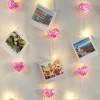 West & Arrow Disco Heart String Lights with Photo Clips - 3 of 3