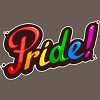 Adult Design By Humans Colorful Pride Rainbow Text By VectorKitchen Racerback Tank Top - 2 of 2