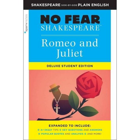 Romeo And Juliet: No Fear Shakespeare Deluxe Student Edition - (sparknotes  No Fear Shakespeare) By Sparknotes & Sparknotes (paperback) : Target