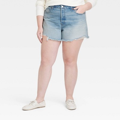 Women's Mid-Rise 90's Baggy Denim Shorts - Universal Thread™