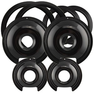 Range Kleen 8pk Porcelain Drip Pans and Trim Rings - 1 of 4