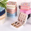 4pcs Diamond Pictures Jewelry Organizer, Portable DIY Mandala Storage Box, Ring Necklace Bracelet Organizer Case, PU Leather Diamond Art Box - 2 of 4