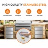 Outdoor Kitchen Drawers, Stainless Steel BBQ Drawers for BBQ Island, Patio Grill Station, Stainless Steel Built-in BBQ Drawer - 3 of 4