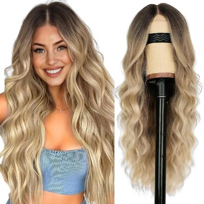 Jessie's Wig 26 Inch Long Wavy Wig Synthetic Hair Blonde 1 Pc/Pack
