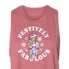 Women's Barbie Holidays & Christmas Graphic Racerback Tank - Heather Mauve - Small - 2 of 3
