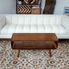 Space-Saving Solid Wood Coffee Table with Slatted Storage Compartment and Removable Legs for Living Room or Bedroom - 4 of 4