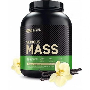 Optimum Nutrition, Serious Mass, Weight Gainer Protein Powder, Vanilla, 6.lb - 1 of 4