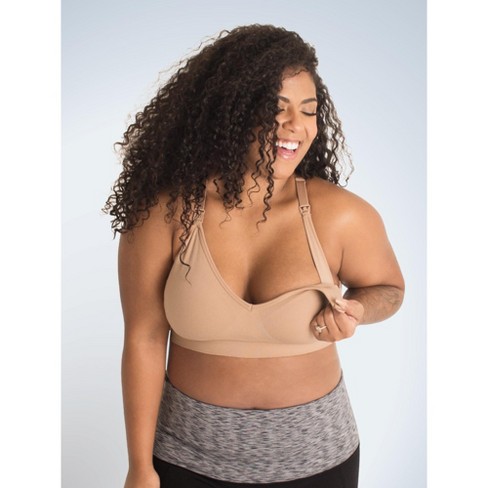 Leading Lady The Alyssa - Seamless Wirefree Nursing Bra In Warm Taupe,  Size: Large : Target