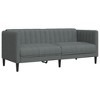 vidaXL Dark Gray Sofa Set - Comfortable 2 & 3-Seater Settee Armchair - Modern Fabric Lounge Couch for Living Room - 4 of 4