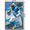 Trends International NFL Carolina Panthers - Derrick Brown 24 Framed Wall Poster Prints - 3 of 4