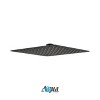 KubeBath Aqua Piazza Matte Black Shower Set with 8Inch Square Rain Shower - 3 of 4