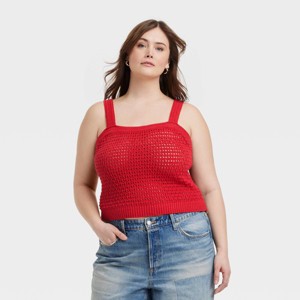 Women's Openwork Sweater Tank - Universal Thread™ - 1 of 3
