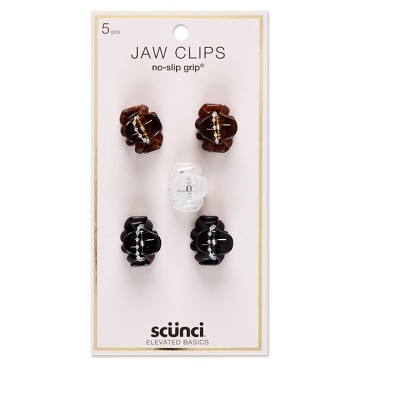 scunci No Slip Octopus Jaw Clips - 5ct