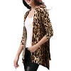 INSPIRE CHIC Women's Long Sleeves Open Front Asymmetric Hem Lightweight Cardigan - 2 of 4
