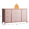 Jojoka 10 Drawer Dresser, 55 Inch TV Stand with Power Outlet Entertainment Center, Fabric Drawer Storage - 2 of 4