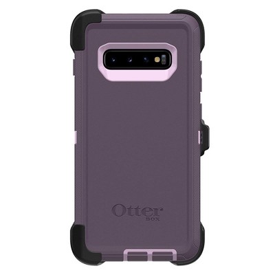OtterBox DEFENDER SERIES Case & Holster for Galaxy S10 Plus (ONLY) - Purple Nebula (Certified Refurbished)
