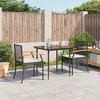 vidaXL Garden Dining Set Black, Cream White - 31.5" x 31.5" x 29.1" - 2 Items - 2 of 4
