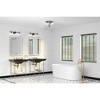 Progress Lighting Martenne 4-Light Vanity Light, Matte Black, Seeded Glass - Elegant, versatile fixture for modern farmhouse and urban industrial - 3 of 3