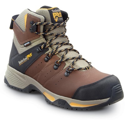 Timberland Pro Men's Comp Toe Switchback Maxtrax Brown / Golden Yellow ...
