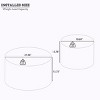 Set of 2 Round Nesting Coffee Tables with Hidden Storage, Space-Saving Accent End Tables for Living Room or Small Spaces – The Pop Home - 4 of 4