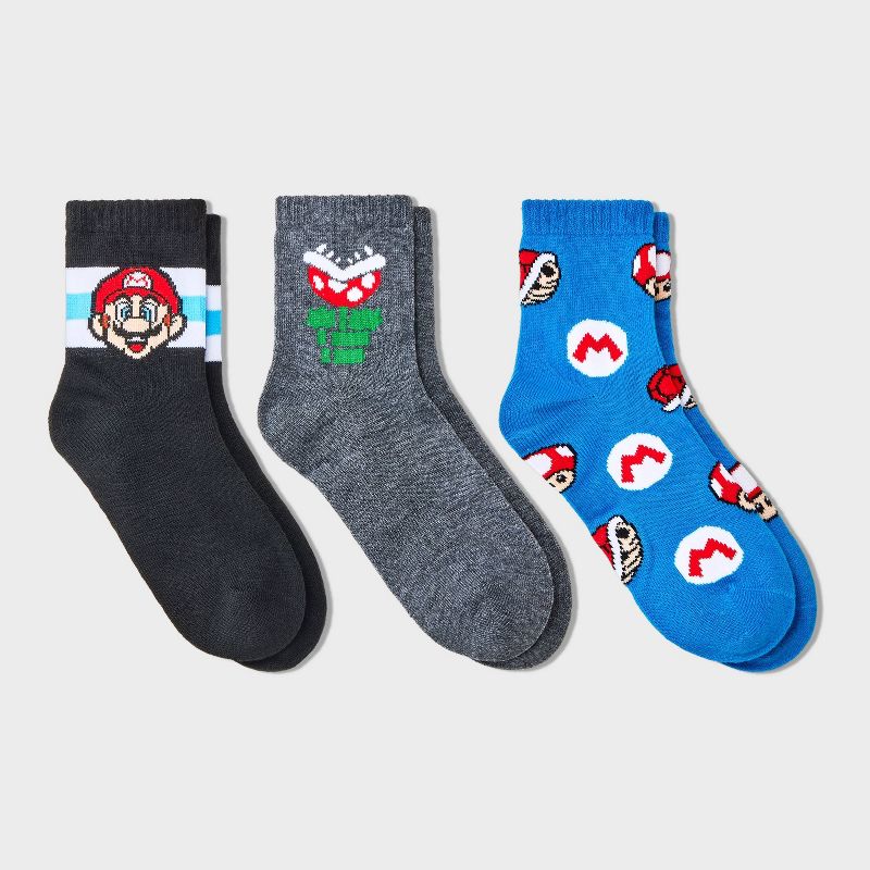Boys&#39; Super Mario Crew Socks, 1 of 4