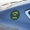 University of La Verne Leopards Logo  Automotive Car Refrigerator Locker Vinyl Circle Magnet - 3 of 4