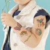 Wrapables Waterproof Glitter Temporary Tattoos, Birthday Party Favors and Supplies, Goodie Bag Fillers, 20 Sheets Butterflies and Unicorns - 3 of 4