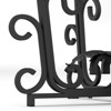SEVOBAL Coffee Tables Three Piece Tempered Glass Coffee Table Set Couch Table Design for Living Room, Black, 36.42"*35.43"*7.09" - 4 of 4