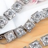 Anna-Kaci Women's Crystal Square Link Waist Chain with Adjustable Extender - Silver - 2 of 4