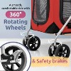 PetLuv Large Premium Cat Stroller. Fits Up to 2 Cats. Pet Stroller with Top Loading & Side Loading, Soft Sided, Foldable Pet Crate. - 3 of 4