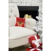 C&F Home 8'" x 8' Christmas Peek-A-Boo Red Nose Reindeer Small Petite Hooked Accent Throw Pillow - 4 of 4