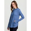 RBX Active Women's Legging Friendly Buttery Soft Stretch Jersey Adjustable Hood Long Sleeve Top with Thumbholes, Pocket - 3 of 4