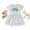 The Juniper Shop Cursive Lucky Clover Toddler Graphic Dress - 2 of 3