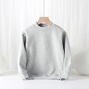 MyKids-USA Baby Solid Color Thickened Autumn Basic Hoodies - 1 of 4