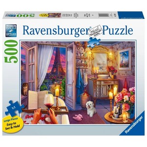 Ravensburger Cozy Bathroom Large Format Jigsaw Puzzle - 500pc - 1 of 4