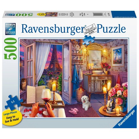 Ravensburger Cozy Bathroom Large Format Jigsaw Puzzle - 500pc : Target