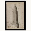 Wynwood Studio 20"x30" Empire State Building Wall Art: Modern Canvas, Unframed Vertical Cityscape - 3 of 3