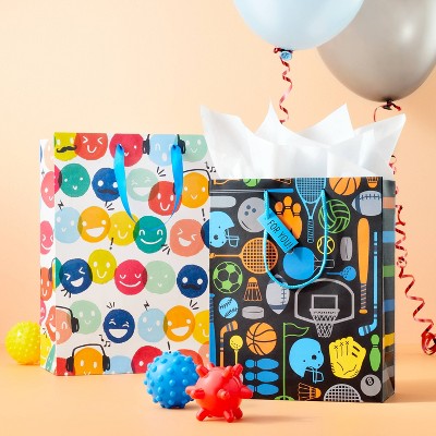 Happy Dots Medium Birthday Gift Bag - Spritz&#8482;